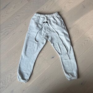 Essentials Light Gray Kids Sweatpants with Drawstring